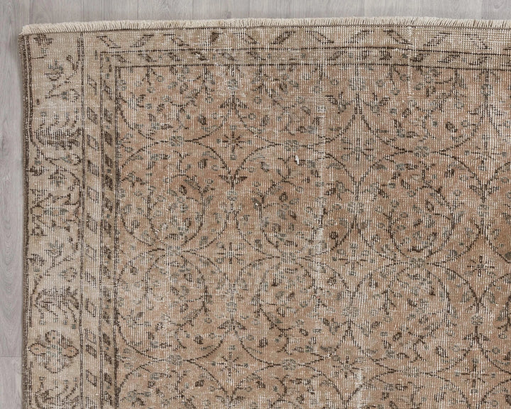 Multicolor Turkish Oushak Rug 6'5" x 8'10" Hand-Knotted | No. VR86024