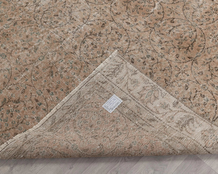 Multicolor Turkish Oushak Rug 6'5" x 8'10" Hand-Knotted | No. VR86024