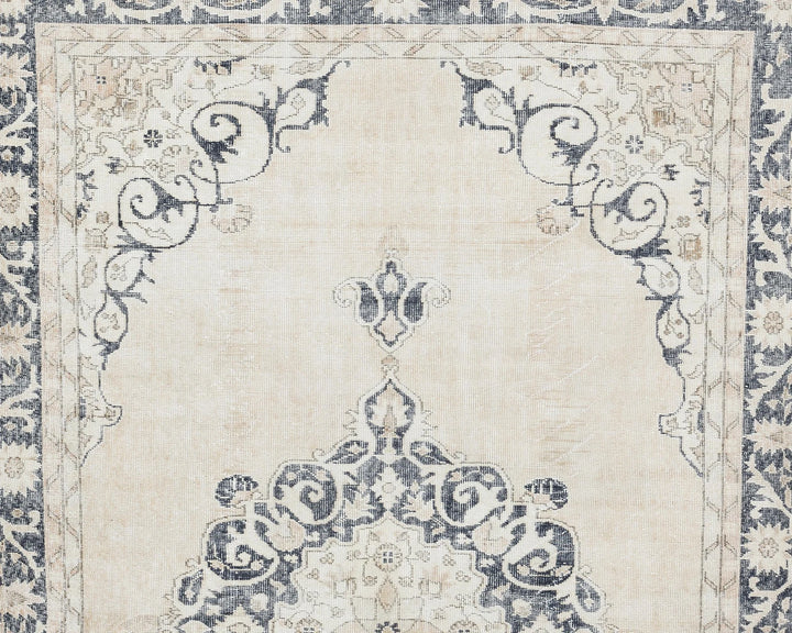 Multicolor Turkish Oushak Rug 6'6" x 10'7" Hand-Knotted | No. VR86056