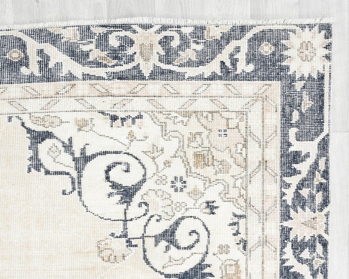 Multicolor Turkish Oushak Rug 6'6" x 10'7" Hand-Knotted | No. VR86056