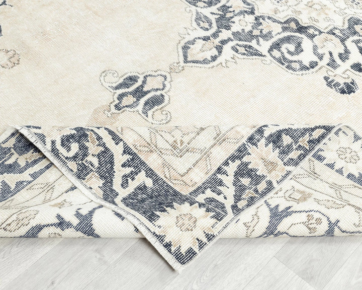 Multicolor Turkish Oushak Rug 6'6" x 10'7" Hand-Knotted | No. VR86056