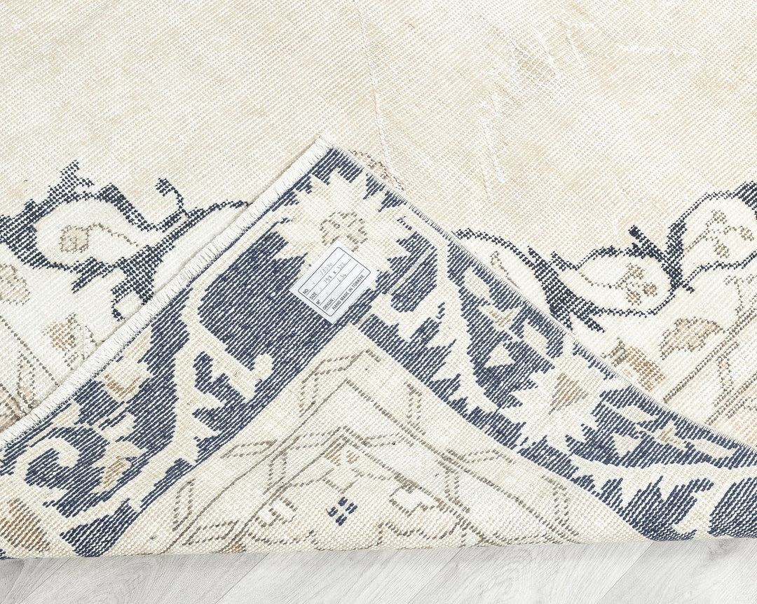 Multicolor Turkish Oushak Rug 6'6" x 10'7" Hand-Knotted | No. VR86056