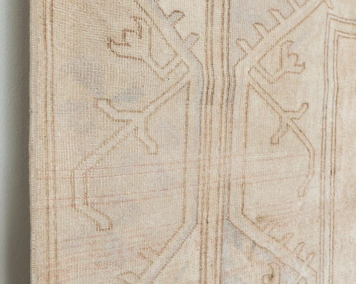 Beige Turkish Oushak Rug 6'5" x 9'8" Hand-Knotted | No. VR86172