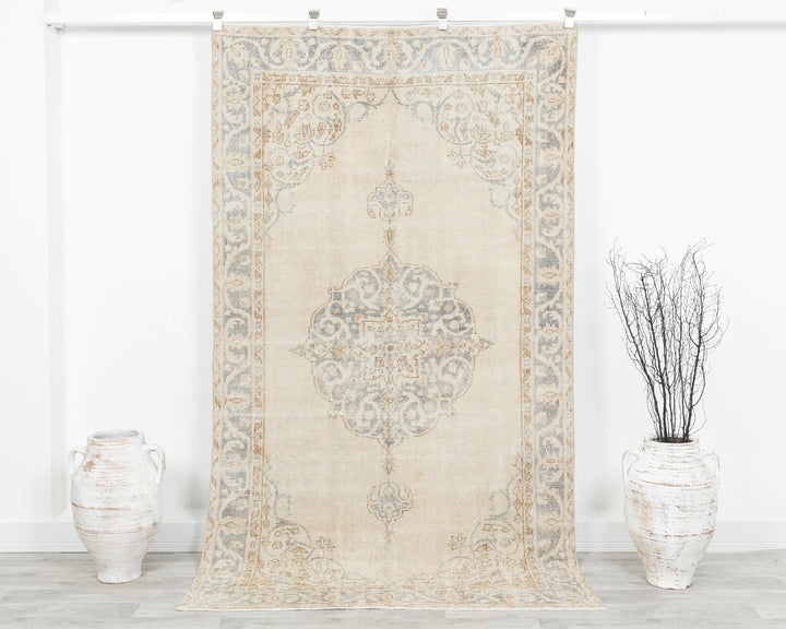 Multicolor Turkish Oushak Rug 8' x 4' 5" Hand-Knotted | No. VR86187