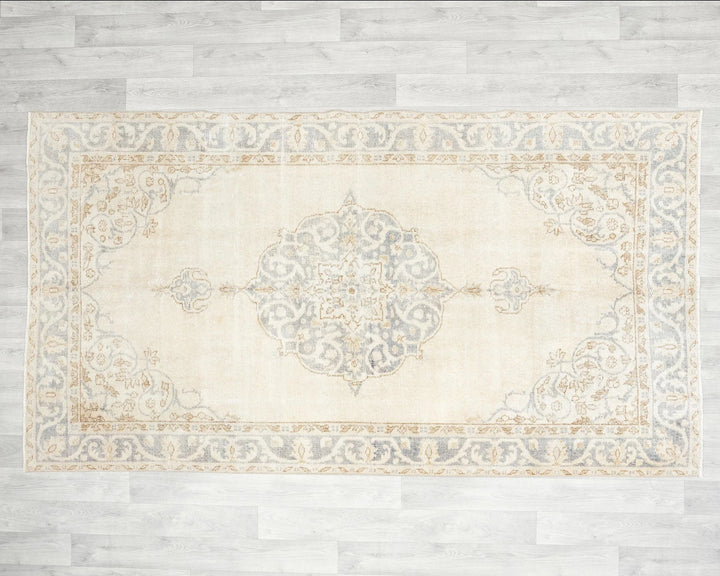 Multicolor Turkish Oushak Rug 8' x 4' 5" Hand-Knotted | No. VR86187