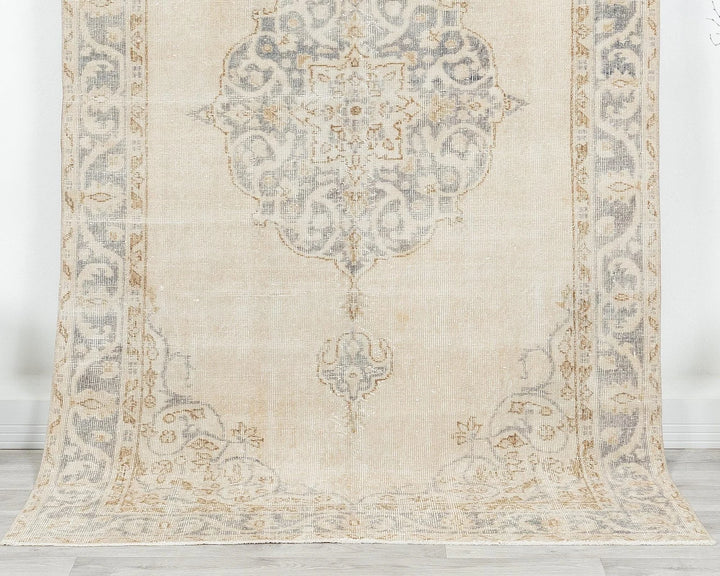 Multicolor Turkish Oushak Rug 8' x 4' 5" Hand-Knotted | No. VR86187