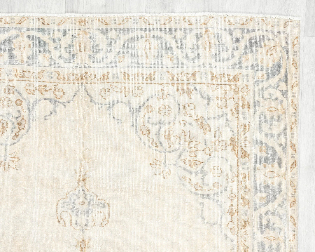 Multicolor Turkish Oushak Rug 8' x 4' 5" Hand-Knotted | No. VR86187