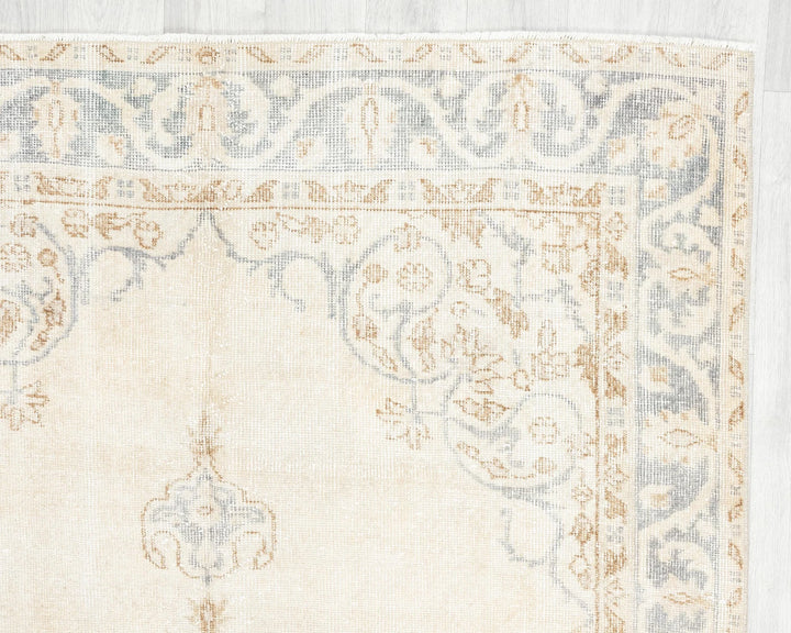 Multicolor Turkish Oushak Rug 8' x 4' 5" Hand-Knotted | No. VR86187
