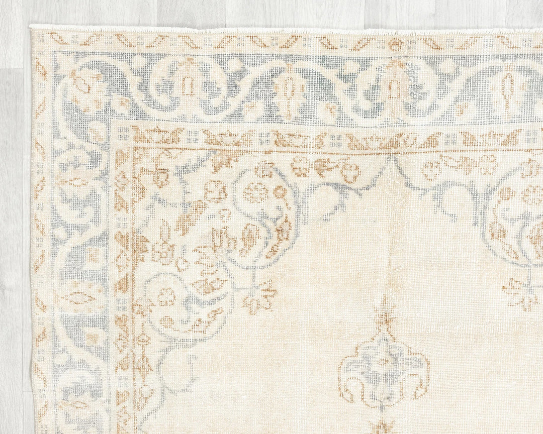 Multicolor Turkish Oushak Rug 8' x 4' 5" Hand-Knotted | No. VR86187