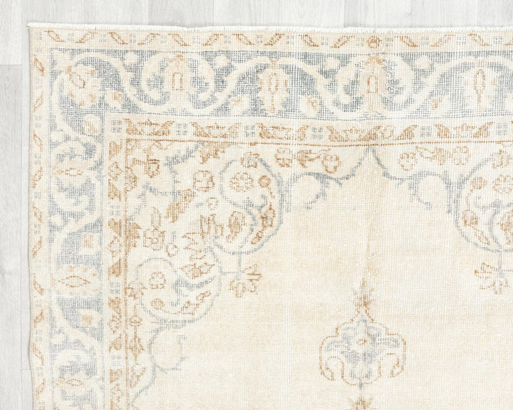 Multicolor Turkish Oushak Rug 8' x 4' 5" Hand-Knotted | No. VR86187
