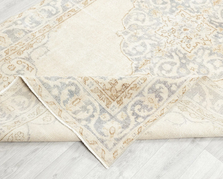 Multicolor Turkish Oushak Rug 8' x 4' 5" Hand-Knotted | No. VR86187