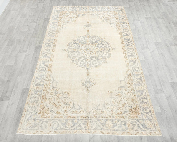 Multicolor Turkish Oushak Rug 8' x 4' 5" Hand-Knotted | No. VR86187