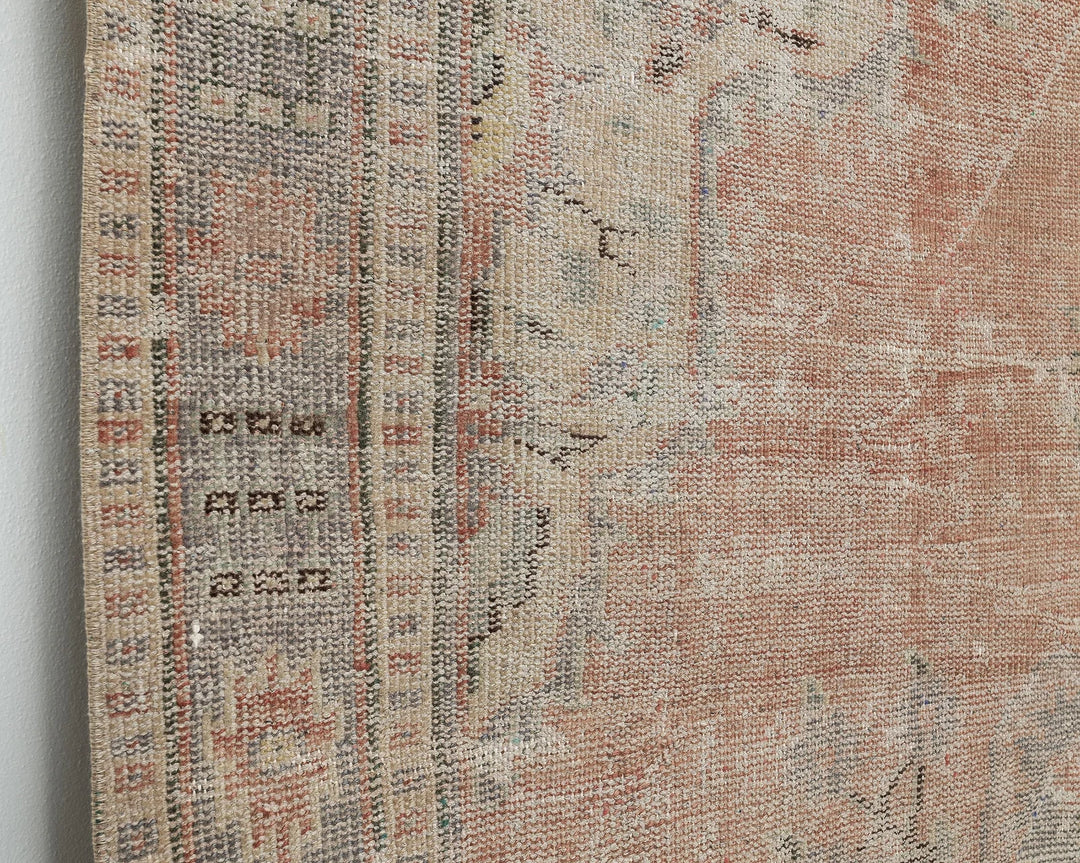 Multicolor Turkish Oushak Rug 5' 11" x 9' 4" Hand-Knotted | No. VR86236