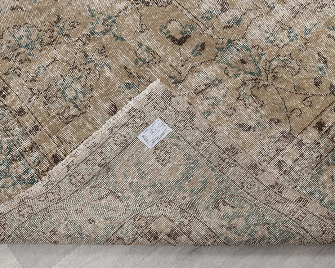 Multicolor Turkish Oushak Rug 6' 5" x 9' 6" Hand-Knotted | No. VR86275