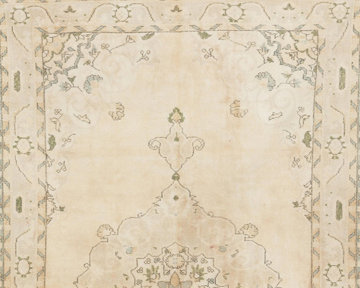 Beige Turkish Oushak Rug 6' 3" x 10' 4" Hand-Knotted view