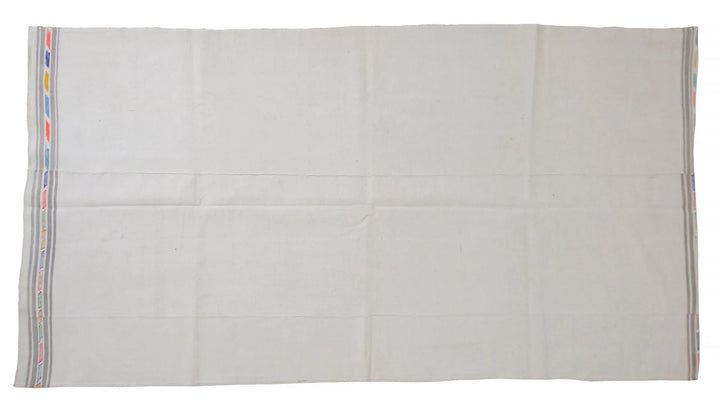 White Kilim Rug 4' 8" x 9' 8" | No. VR86754