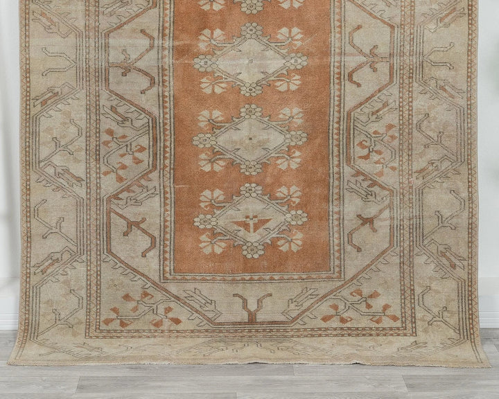 Multicolor Turkish Oushak Rug 5' 2" x 7' 5" Hand-Knotted | No. VR86819