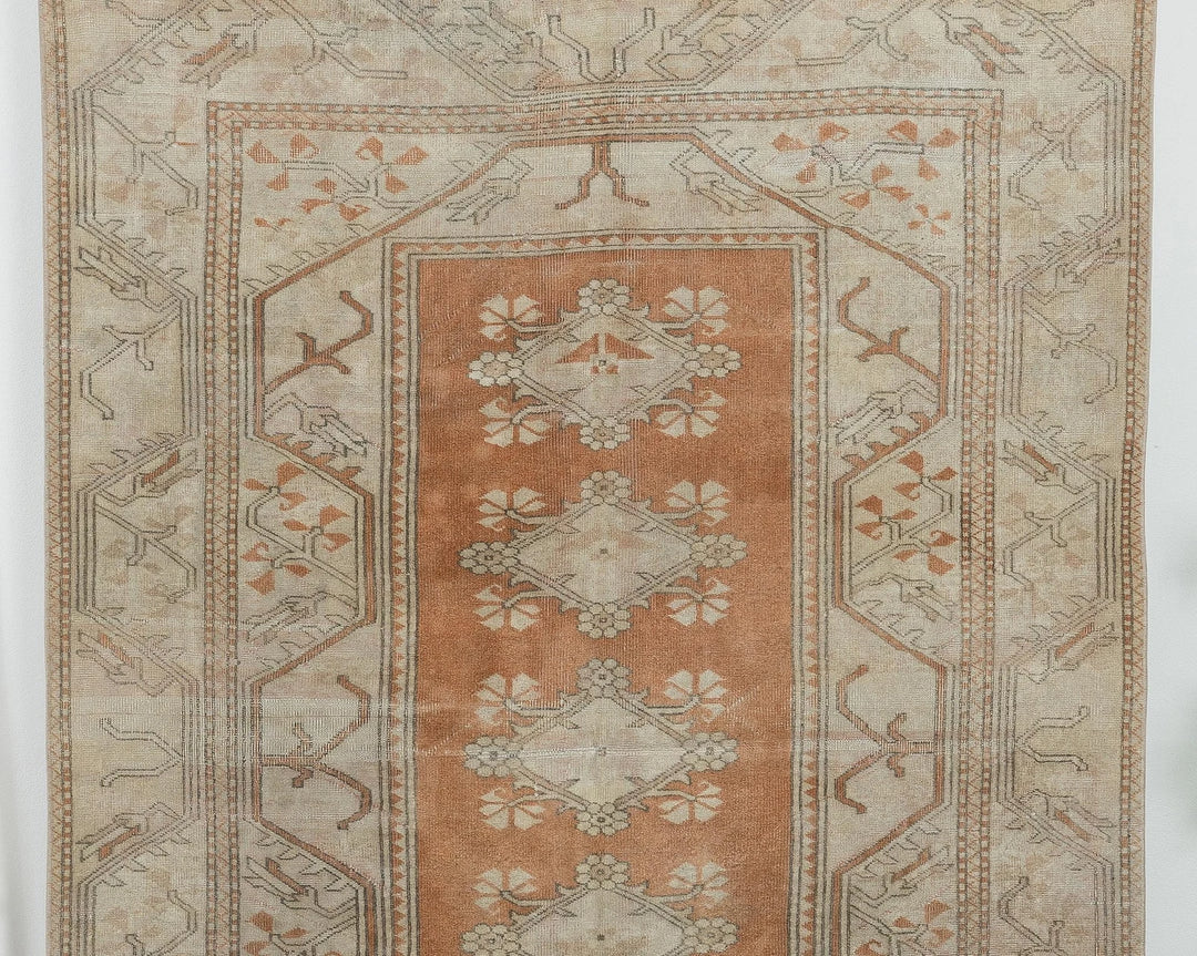 Multicolor Turkish Oushak Rug 5' 2" x 7' 5" Hand-Knotted | No. VR86819