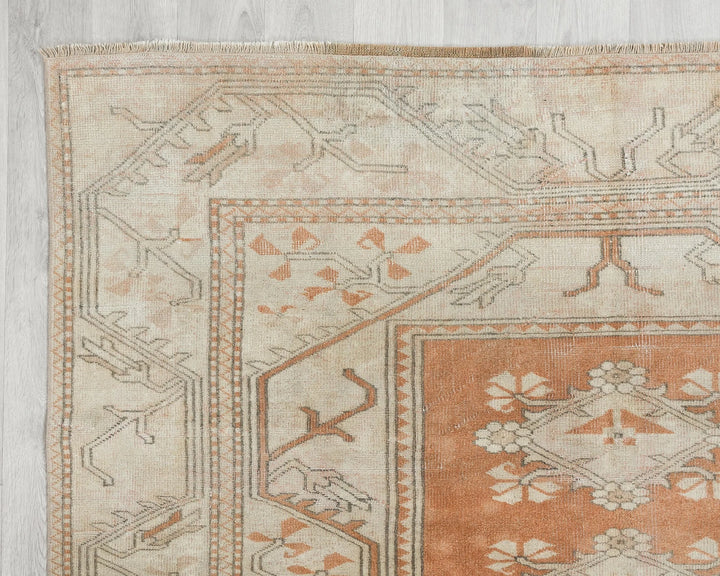 Multicolor Turkish Oushak Rug 5' 2" x 7' 5" Hand-Knotted | No. VR86819