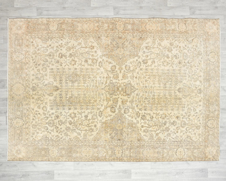 Multicolor Turkish Oushak Rug 6' 6" x 9' Hand-Knotted | No. VR86943
