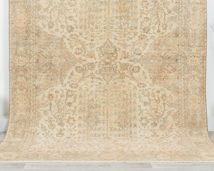 Multicolor Turkish Oushak Rug 6' 6" x 9' Hand-Knotted | No. VR86943