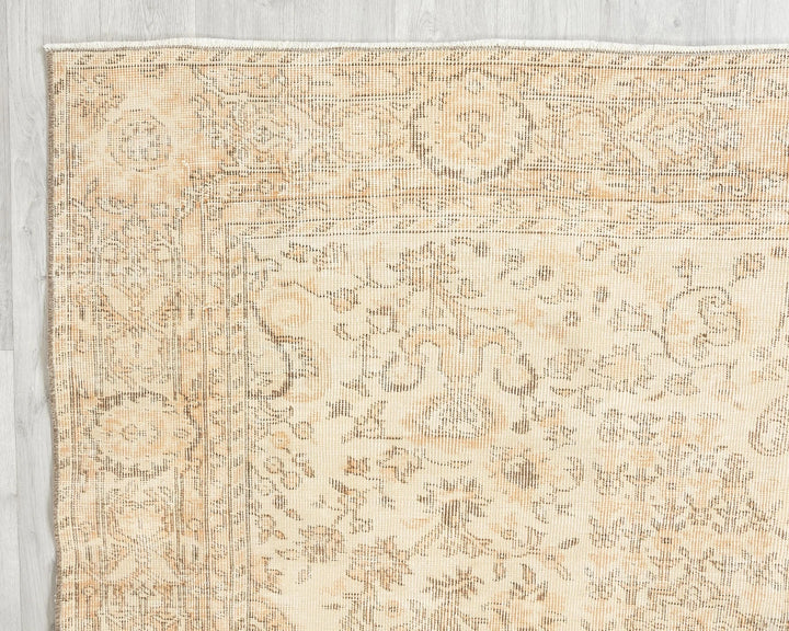 Multicolor Turkish Oushak Rug 6' 6" x 9' Hand-Knotted | No. VR86943