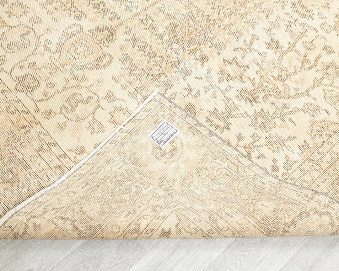 Multicolor Turkish Oushak Rug 6' 6" x 9' Hand-Knotted | No. VR86943