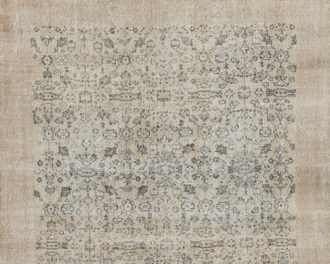 Multicolor Turkish Oushak Rug 6' 11" x 10' Hand-Knotted | No. VR86985