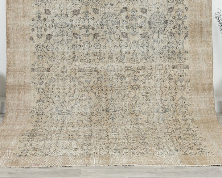 Multicolor Turkish Oushak Rug 6' 11" x 10' Hand-Knotted | No. VR86985