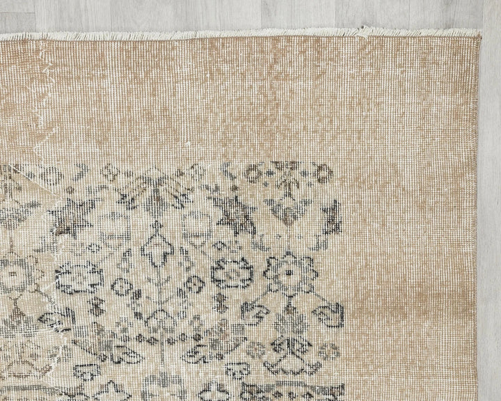 Multicolor Turkish Oushak Rug 6' 11" x 10' Hand-Knotted | No. VR86985