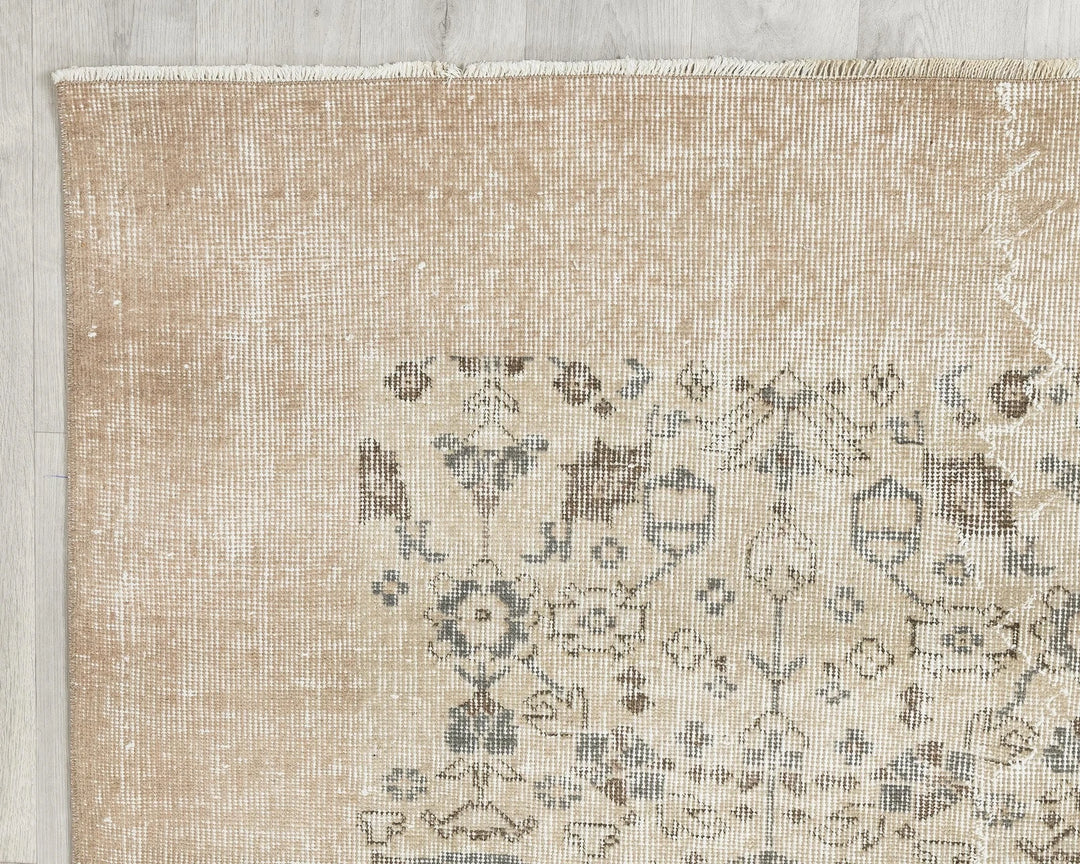 Multicolor Turkish Oushak Rug 6' 11" x 10' Hand-Knotted | No. VR86985