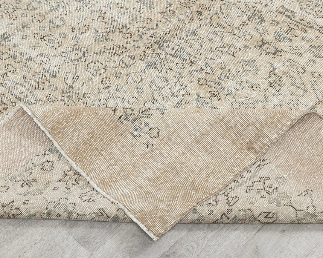 Multicolor Turkish Oushak Rug 6' 11" x 10' Hand-Knotted | No. VR86985