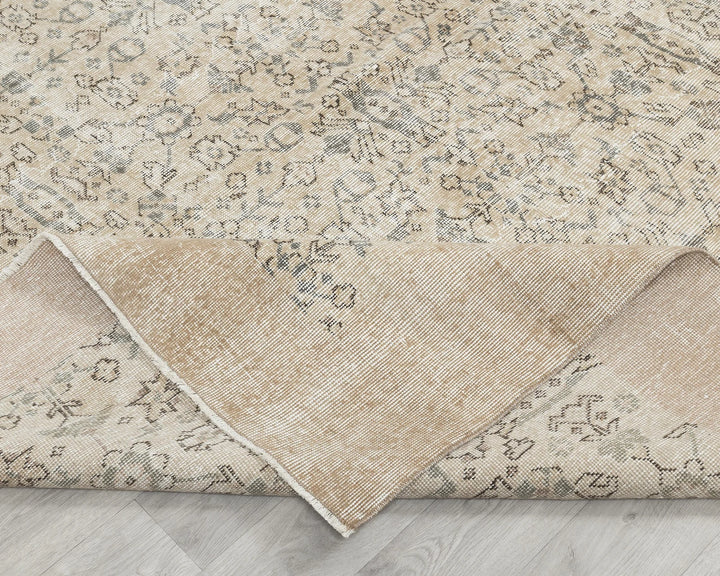 Multicolor Turkish Oushak Rug 6' 11" x 10' Hand-Knotted | No. VR86985