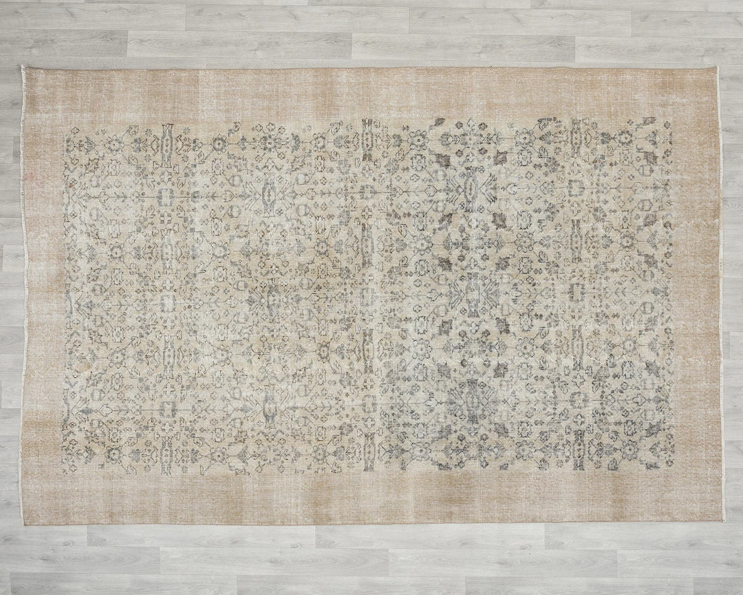 Multicolor Turkish Oushak Rug 6' 11" x 10' Hand-Knotted | No. VR86985