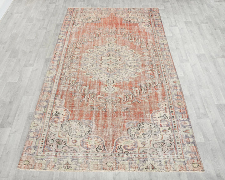 Multicolor Turkish Oushak Rug 5' 2" x 8' 11" Hand-Knotted | No. VR87032