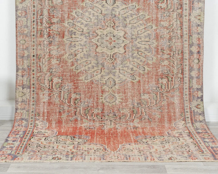 Multicolor Turkish Oushak Rug 5' 2" x 8' 11" Hand-Knotted | No. VR87032