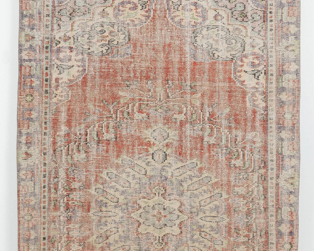 Multicolor Turkish Oushak Rug 5' 2" x 8' 11" Hand-Knotted | No. VR87032