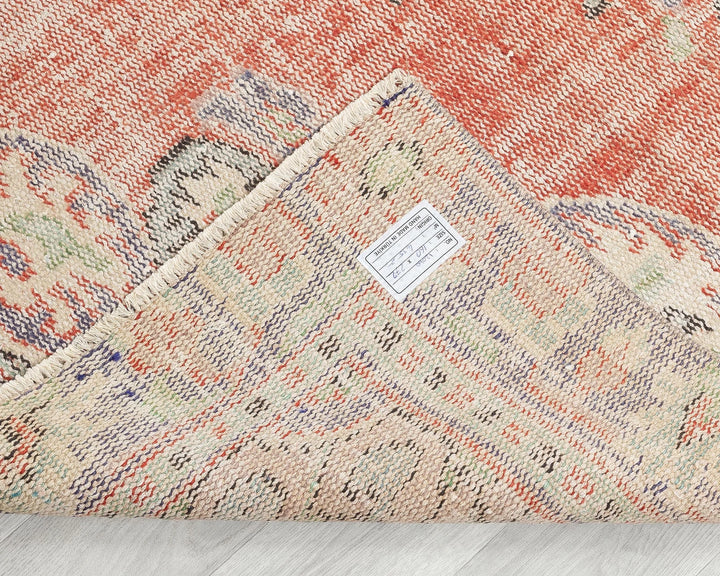 Multicolor Turkish Oushak Rug 5' 2" x 8' 11" Hand-Knotted | No. VR87032