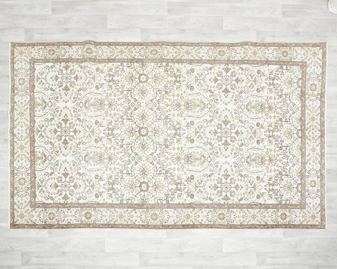 Multicolor Turkish Oushak Rug 5' 5" x 8' 10" Hand-Knotted | No. VR87034
