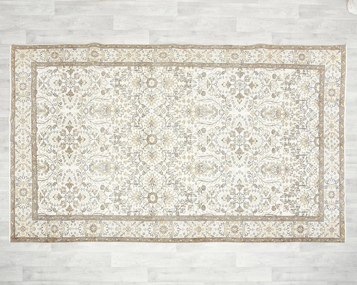 Multicolor Turkish Oushak Rug 5' 5" x 8' 10" Hand-Knotted | No. VR87034