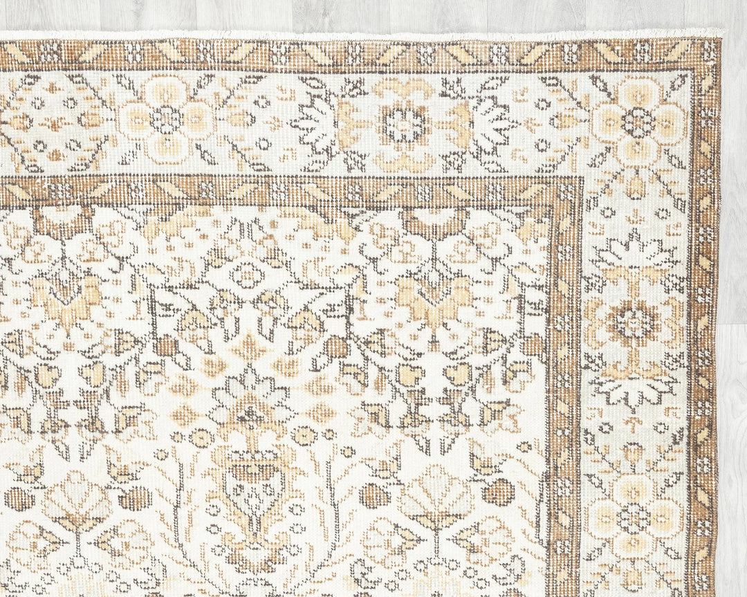 Multicolor Turkish Oushak Rug 5' 5" x 8' 10" Hand-Knotted | No. VR87034
