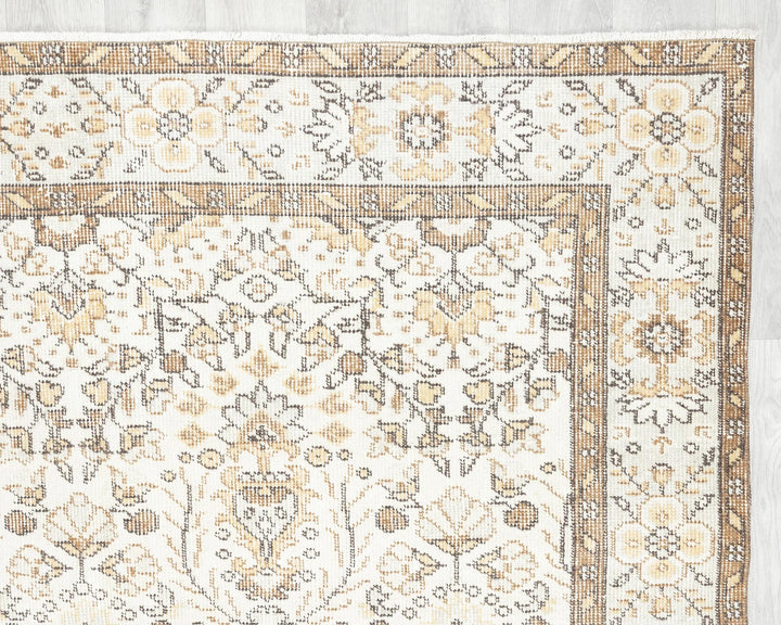 Multicolor Turkish Oushak Rug 5' 5" x 8' 10" Hand-Knotted | No. VR87034