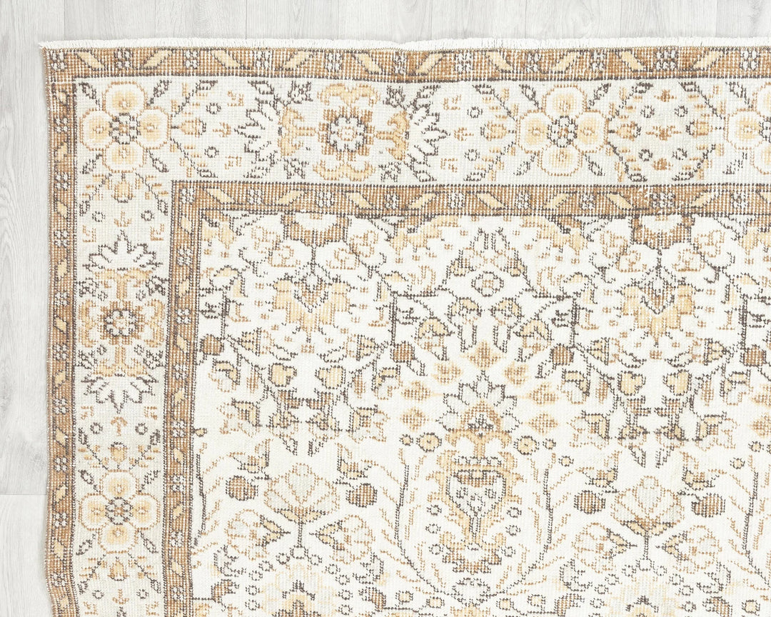 Multicolor Turkish Oushak Rug 5' 5" x 8' 10" Hand-Knotted | No. VR87034