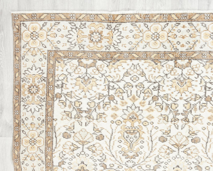 Multicolor Turkish Oushak Rug 5' 5" x 8' 10" Hand-Knotted | No. VR87034
