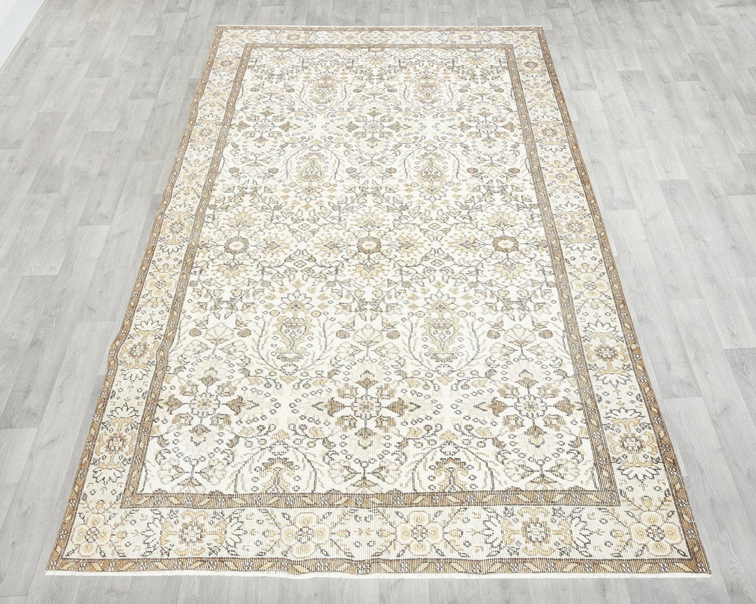 Multicolor Turkish Oushak Rug 5' 5" x 8' 10" Hand-Knotted | No. VR87034