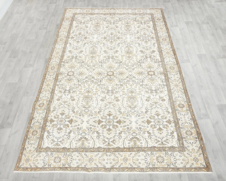 Multicolor Turkish Oushak Rug 5' 5" x 8' 10" Hand-Knotted | No. VR87034