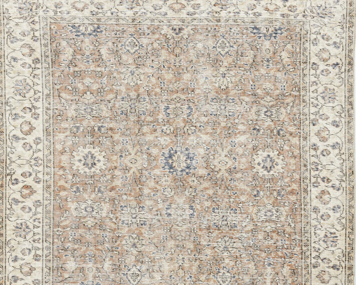 Pink Turkish Oushak Rug 8'8" x 5'1" Hand-Knotted | No. VR87194