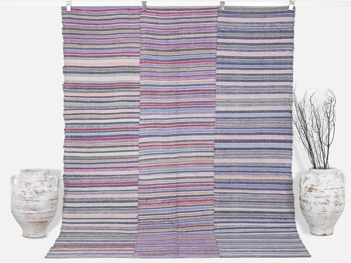 Multicolor Turkish Kilim Rug 6' 5" x 8' 6" Flat-Weave | No. VR87212