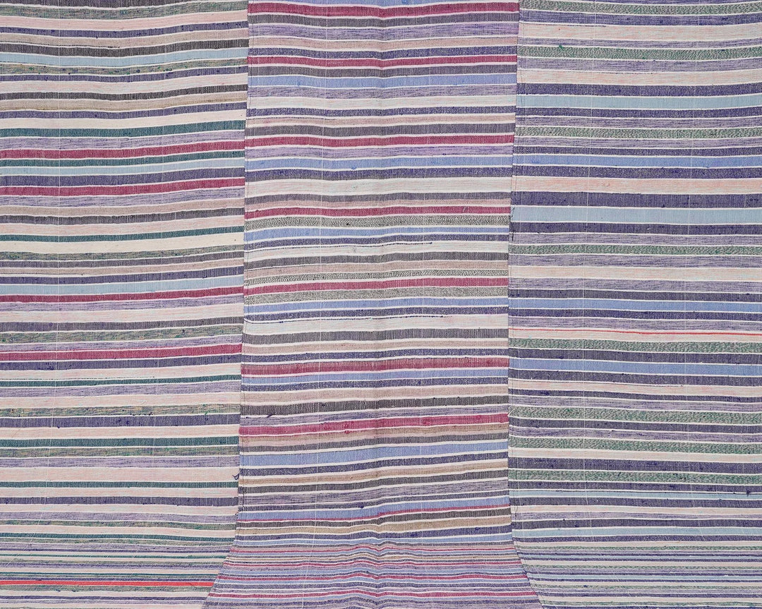 Multicolor Turkish Kilim Rug 6' 5" x 8' 6" Flat-Weave | No. VR87212
