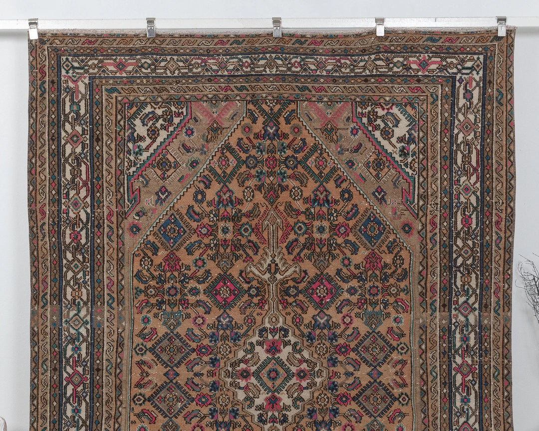 Multicolor Turkish Oushak Rug 6'11" x 9'4" Hand-Knotted | No. VR87294